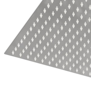vidaXL Κεφαλή Nτους Βροχή Τετράγωνη 40x40 εκ. Ανοξείδωτο Ατσάλι 304