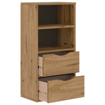 vidaXL Συρταριέρα με Συρτάρια ODDA 40x24x79cm από Μασίφ Ξύλο Πεύκου 1 τεμ.