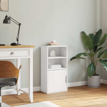 vidaXL Βοηθητικό Ντουλάπι ODDA Λευκό 40x24x79cm από Μασίφ Ξύλο Πεύκου 1 τεμ.