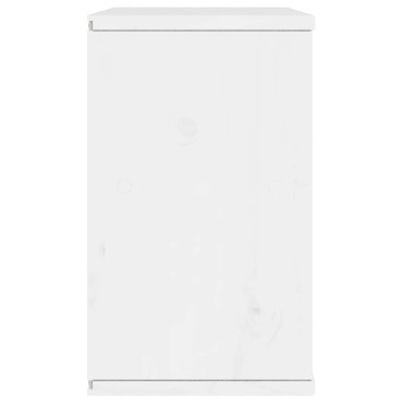 vidaXL Ντουλάπι τηλεόρασης ODDA Λευκό 79x24x40cm Μασίφ Ξύλο Πεύκου
