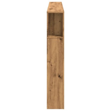 vidaXL LED κεφαλάρι Artisan Oak 180x18,5x103,5cm Κατασκευασμένο ξύλο