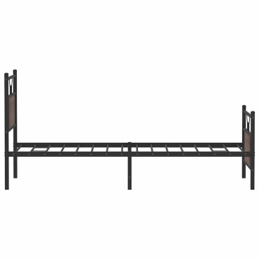 vidaXL Πλαίσιο Κρεβατιού Χωρ. Στρώμα Καφέ Δρυς 75x190εκ Επεξ. Ξύλο