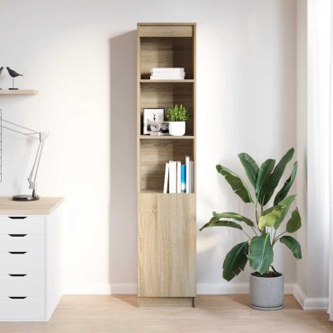 vidaXL Ντουλάπι Sonoma δρυς 37,5x35x180cm Επεξεργασμένο Ξύλο 1 τεμ.