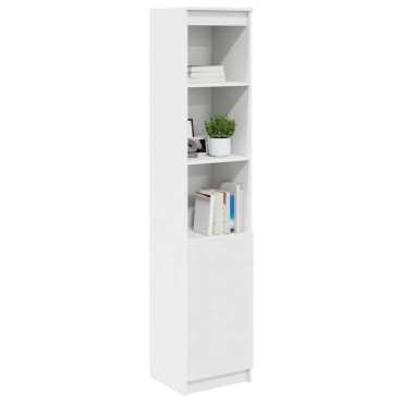 vidaXL Ντουλάπι Λευκό 37,5x35x180cm Επεξεργασμένο Ξύλο 1 τεμ.