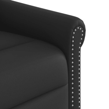 vidaXL Ηλεκτρική καρέκλα ανάκλισης μασάζ Stand up Shiny Black