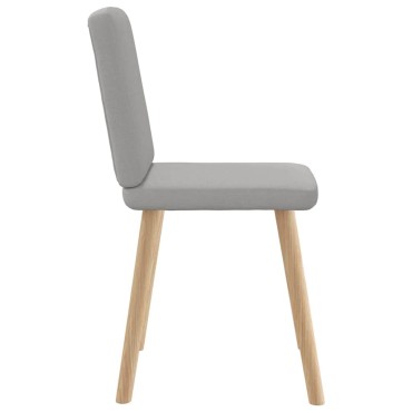 vidaXL Καρέκλες τραπεζαρίας 6 τεμ. Cloud Grey Fabric 45x54x86 cm