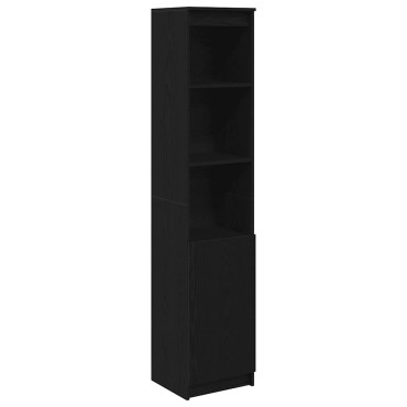 vidaXL Ντουλάπι Μαύρη δρυς 37,5x35x180cm από Επεξεργασμένο Ξύλο 1 τεμ.