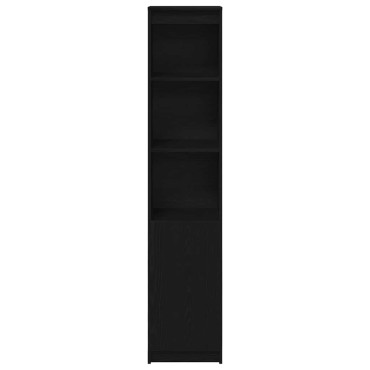 vidaXL Ντουλάπι Μαύρη δρυς 37,5x35x180cm από Επεξεργασμένο Ξύλο 1 τεμ.