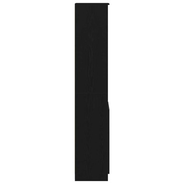 vidaXL Ντουλάπι Μαύρη δρυς 37,5x35x180cm από Επεξεργασμένο Ξύλο 1 τεμ.