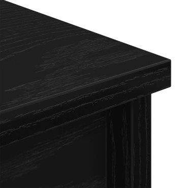 vidaXL Ντουλάπι Μαύρη δρυς 37,5x35x180cm από Επεξεργασμένο Ξύλο 1 τεμ.