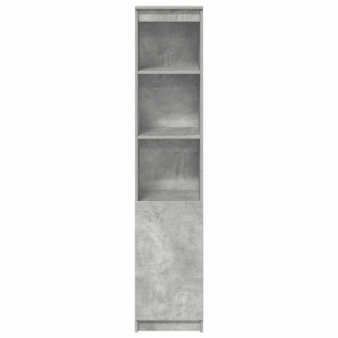 vidaXL Ντουλάπι Γκρι Σκυροδέματος 37,5x35x180cm Επεξεργασμένο Ξύλο 1 τεμ.