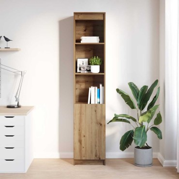 vidaXL Ντουλάπι Αρτισιανή Δρυς 37,5x35x180cm από Επεξεργασμένο Ξύλο 1 τεμ.