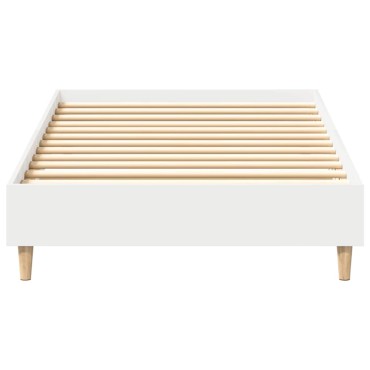 vidaXL Πλαίσιο κρεβατιού χωρίς στρώμα Λευκό 100x200 cm