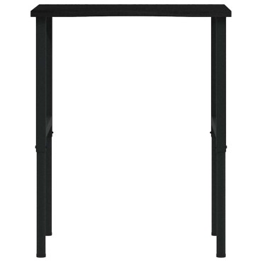 vidaXL πάγκος εργασίας σκούρο καφέ 80x60x(71,5-98) cm μασίφ ξύλο δρυς