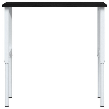 vidaXL πάγκος εργασίας σκούρο καφέ 100x60x(71,5-98) cm μασίφ ξύλο δρυς