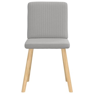 vidaXL Καρέκλες τραπεζαρίας 4 τεμ. Cloud Grey Fabric 45x54x86 cm