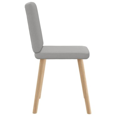 vidaXL Καρέκλες τραπεζαρίας 4 τεμ. Cloud Grey Fabric 45x54x86 cm