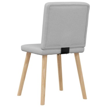 vidaXL Καρέκλες τραπεζαρίας 4 τεμ. Cloud Grey Fabric 45x54x86 cm