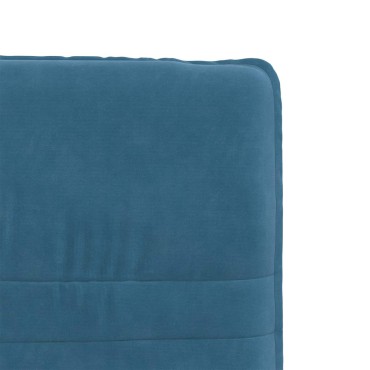 vidaXL Καρέκλα Τραπεζαρίας Μπλε Βελούδινη 44x50x(74-84) cm 1 τεμ.
