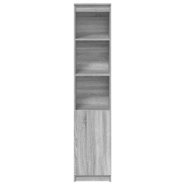 vidaXL Ντουλάπι Γκρι Sonoma 37,5x35x180cm Επεξεργασμένο Ξύλο 1 τεμ.