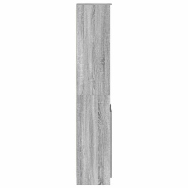 vidaXL Ντουλάπι Γκρι Sonoma 37,5x35x180cm Επεξεργασμένο Ξύλο 1 τεμ.