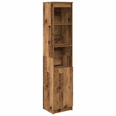 vidaXL Ντουλάπι Όψη Παλαιού Ξύλου 37,5x35x180cm Επεξεργασμένο Ξύλο 1 τεμ.