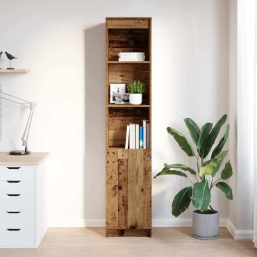 vidaXL Ντουλάπι Όψη Παλαιού Ξύλου 37,5x35x180cm Επεξεργασμένο Ξύλο 1 τεμ.