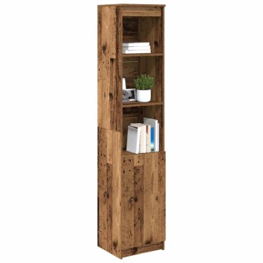 vidaXL Ντουλάπι Όψη Παλαιού Ξύλου 37,5x35x180cm Επεξεργασμένο Ξύλο 1 τεμ.