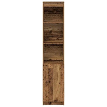 vidaXL Ντουλάπι Όψη Παλαιού Ξύλου 37,5x35x180cm Επεξεργασμένο Ξύλο 1 τεμ.