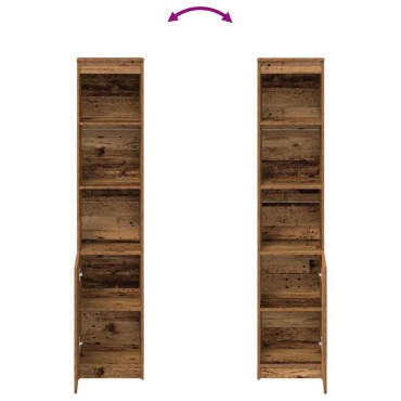 vidaXL Ντουλάπι Όψη Παλαιού Ξύλου 37,5x35x180cm Επεξεργασμένο Ξύλο 1 τεμ.