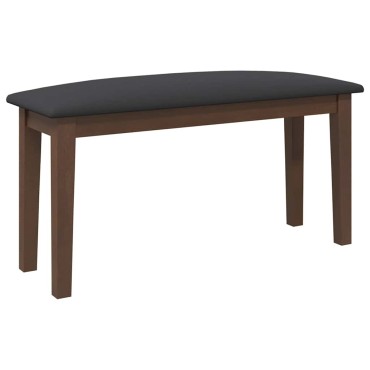 Πάγκος vidaXL Καφέ μασίφ ξύλο καουτσούκ 90x30x46,5 cm