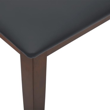 Πάγκος vidaXL Καφέ μασίφ ξύλο καουτσούκ 90x30x46,5 cm