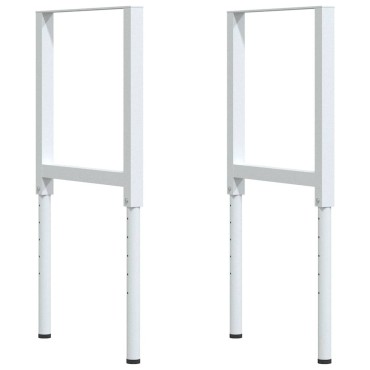 vidaXL πάγκος εργασίας ανοιχτό καφέ 100x60x(71,5-98)cm μασίφ ξύλο δρυς