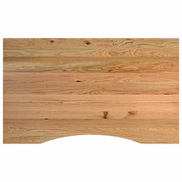 vidaXL πάγκος εργασίας ανοιχτό καφέ 100x60x(71,5-98)cm μασίφ ξύλο δρυς