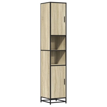 vidaXL Ντουλάπι μπάνιου Sonoma Oak 35x37,5x188,5cm
