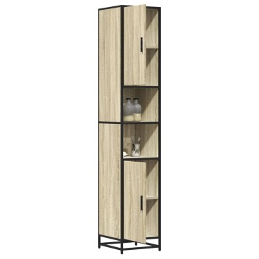 vidaXL Ντουλάπι μπάνιου Sonoma Oak 35x37,5x188,5cm