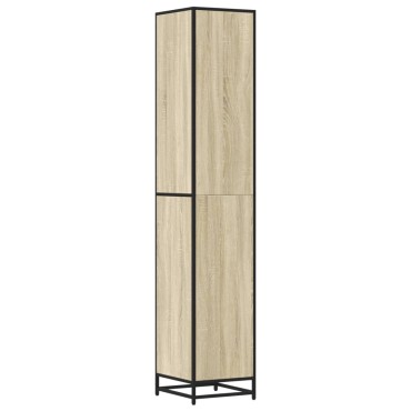 vidaXL Ντουλάπι μπάνιου Sonoma Oak 35x37,5x188,5cm
