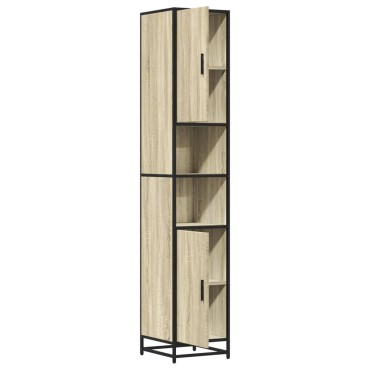 vidaXL Ντουλάπι μπάνιου Sonoma Oak 35x37,5x188,5cm