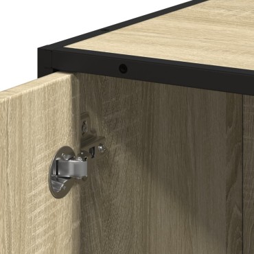 vidaXL Ντουλάπι μπάνιου Sonoma Oak 35x37,5x188,5cm