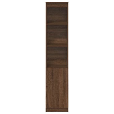 vidaXL Ντουλάπι Καφέ Δρυς 37,5x35x180cm Επεξεργασμένο Ξύλο 1 τεμ.