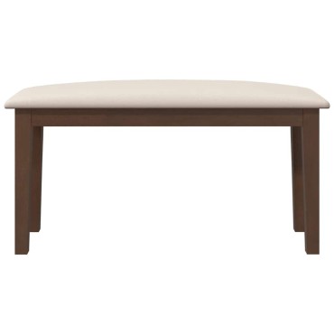 Πάγκος vidaXL Καφέ μασίφ ξύλο καουτσούκ 90x30x46,5 cm