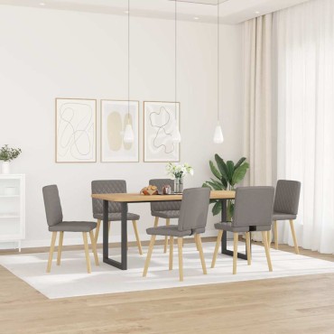 vidaXL Καρέκλες Τραπεζαρίας 6 τεμ. Χρώμα Taupe Υφασμάτινες 45x54x86 cm