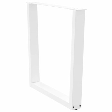 vidaXL Πόδια τραπεζαρίας σχήματος V 2 τεμ. Λευκό 90x(72-73,3)cm