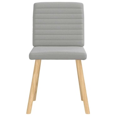 vidaXL Καρέκλες τραπεζαρίας 4 τεμ. Cloud Grey Fabric 45x54x86 cm