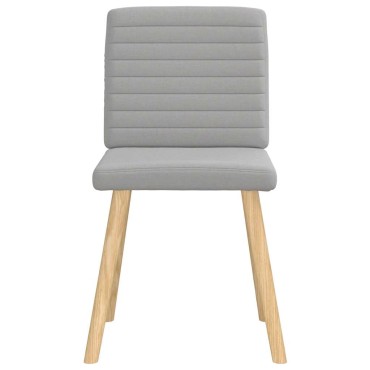 vidaXL Καρέκλες τραπεζαρίας 6 τεμ. Cloud Grey Fabric 45x54x86 cm