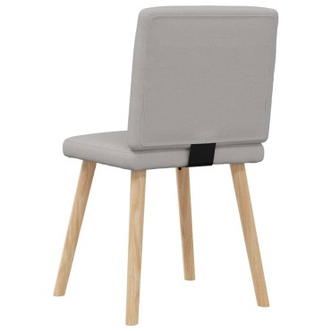 vidaXL Καρέκλες τραπεζαρίας 6 τεμ. Cloud Grey Fabric 45x54x86 cm