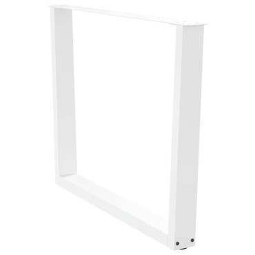 vidaXL Πόδια τραπεζαρίας σχήματος V 2 τεμ. Λευκό 100x(72-73,3)cm