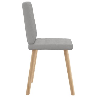 vidaXL Καρέκλες τραπεζαρίας 4 τεμ. Cloud Grey Fabric 45x54x86 cm