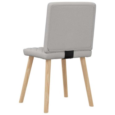 vidaXL Καρέκλες τραπεζαρίας 4 τεμ. Cloud Grey Fabric 45x54x86 cm