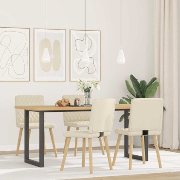 vidaXL Καρέκλες Τραπεζαρίας 4 τεμ. Λινές 45x54x86 cm